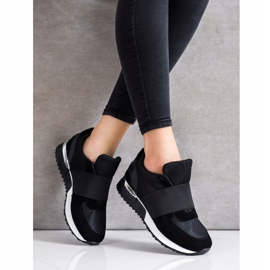 SHELOVET Stylische Slip-On-Sneaker schwarz 1