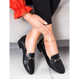 Sergio Leone Klassische Loafer mit Öko-Leder schwarz 2