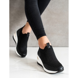 ARTIKER Schwarze Textil-Sneakers 2