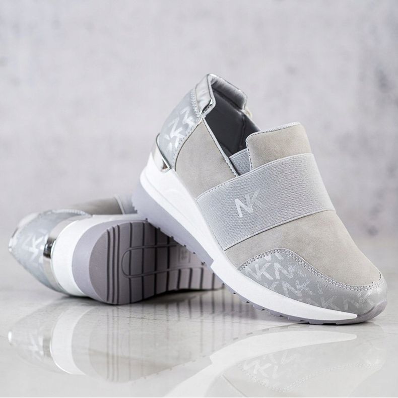 SHELOVET Slip-on graue Turnschuhe 2