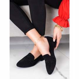 Sergio Leone Lordsy in niedrigen Absätzen schwarz 1