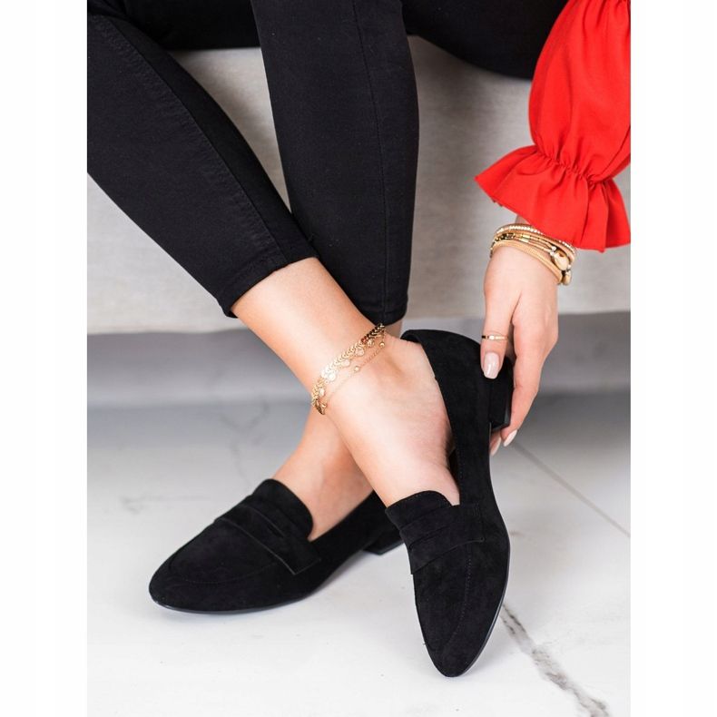 Sergio Leone Lordsy in niedrigen Absätzen schwarz 1