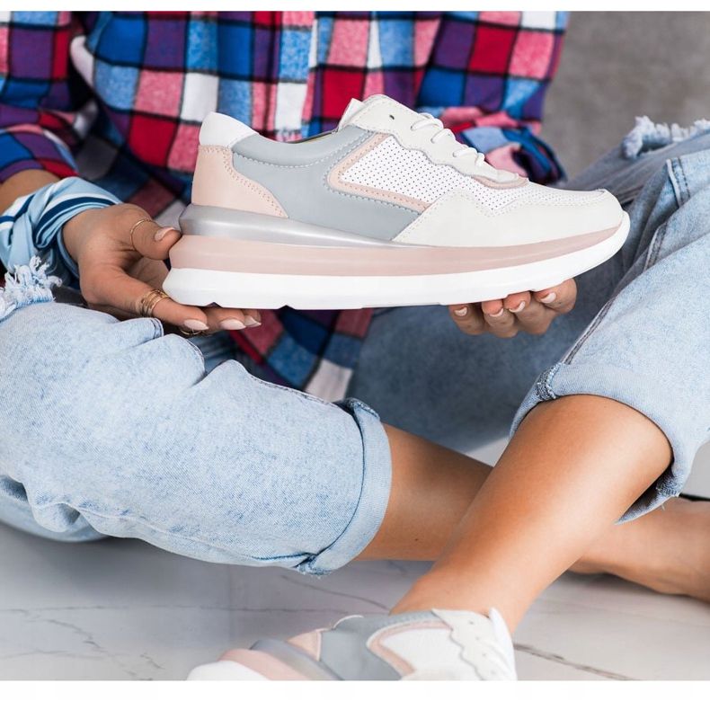 ARTIKER Ledersneaker auf der Plattform mehrfarbig 1