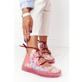 Damen Lederstiefel Maciejka Pink 04457-15 rosa mehrfarbig 1