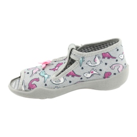 Befado Kinderschuhe 213P123 rosa silber- 2