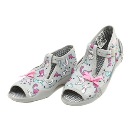 Befado Kinderschuhe 213P123 rosa silber- 3