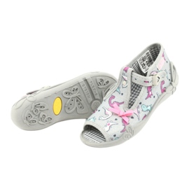 Befado Kinderschuhe 213P123 rosa silber- 4