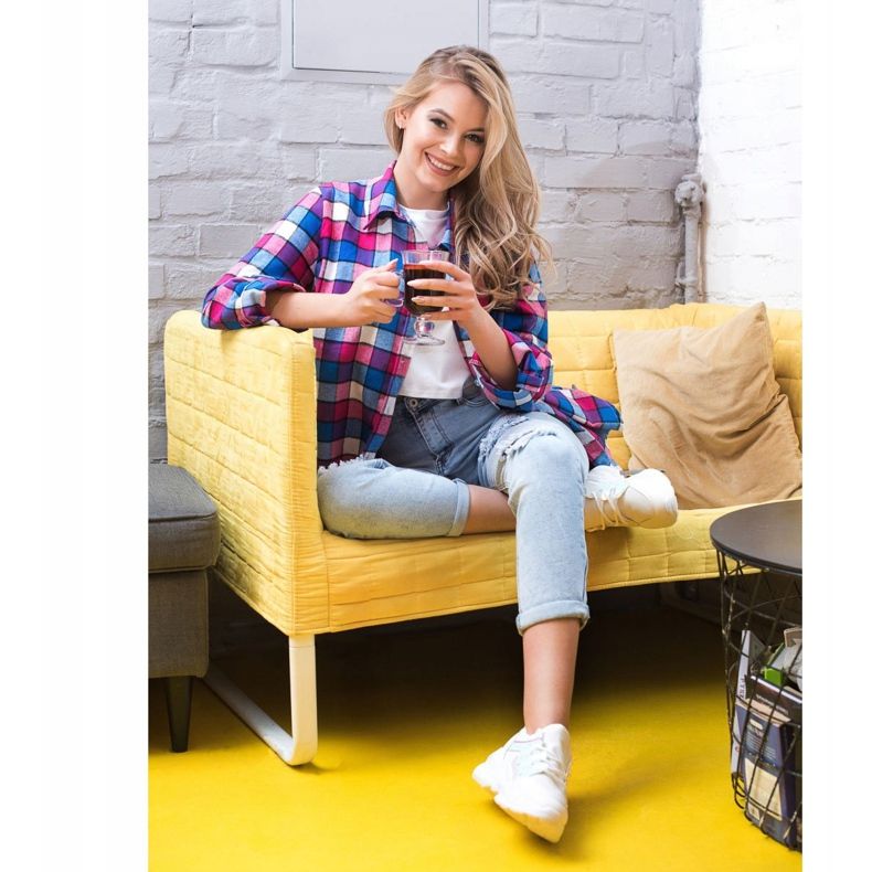 SHELOVET Schnürsneaker weiß 1