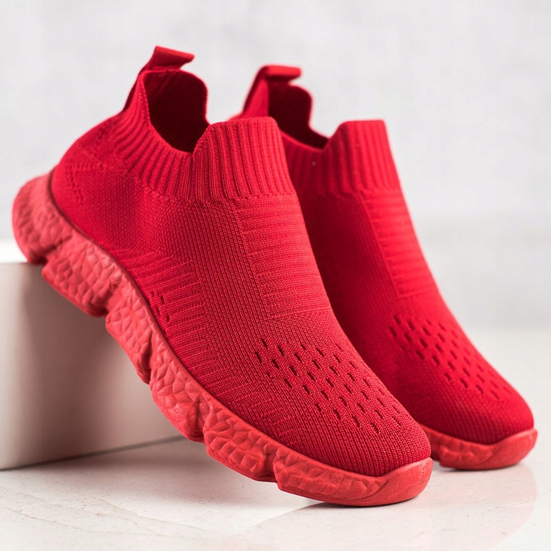 SHELOVET Modische Slip-On Sneakers rot 1