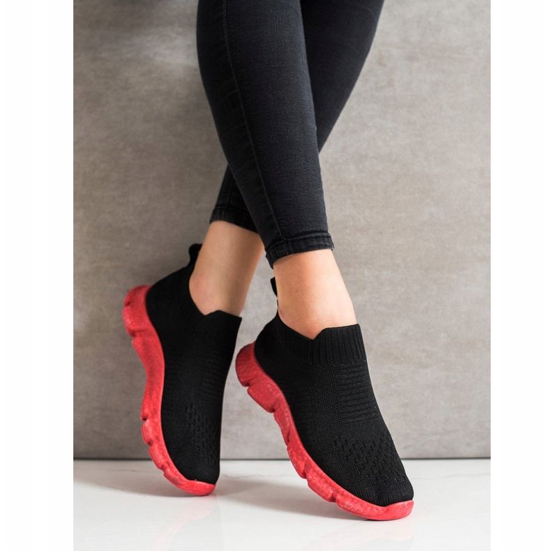 SHELOVET Modische Slip-On Sneakers schwarz 1