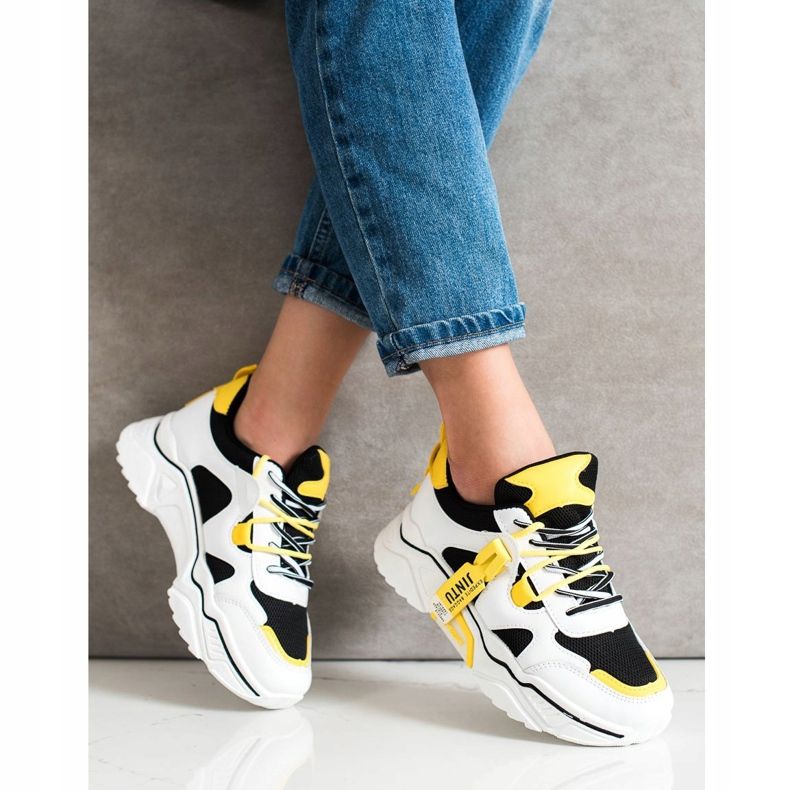 Weide Modische Sneaker zum Schnüren weiß schwarz mehrfarbig 2