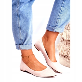 Evento Ballerinas für Damen in Spitz Wildleder Beige Westley 1