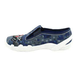 Befado Kinderschuhe 290Y203 marineblau blau grau 2