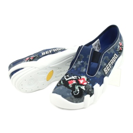 Befado Kinderschuhe 290Y203 marineblau blau grau 4
