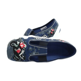 Befado Kinderschuhe 290Y203 marineblau blau grau 5