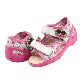 Befado Sandalen Kinderschuhe 065P148 rosa silber- grau 5