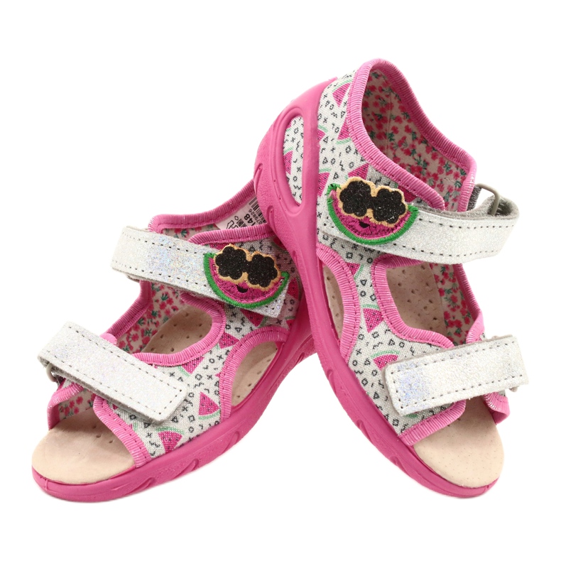 Befado präventive Kindersandalen 065X148 rosa silber- grau 4