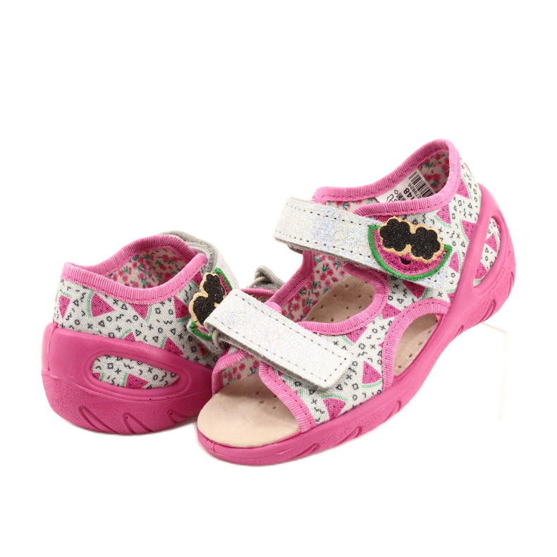 Befado präventive Kindersandalen 065X148 rosa silber- grau 5
