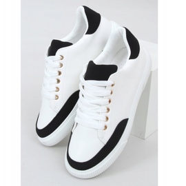 Weiße Damen Sneakers 6110 Schwarz 1