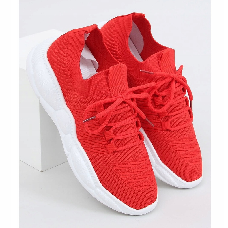 Rot LA40 Rote Socken Sportschuhe 1