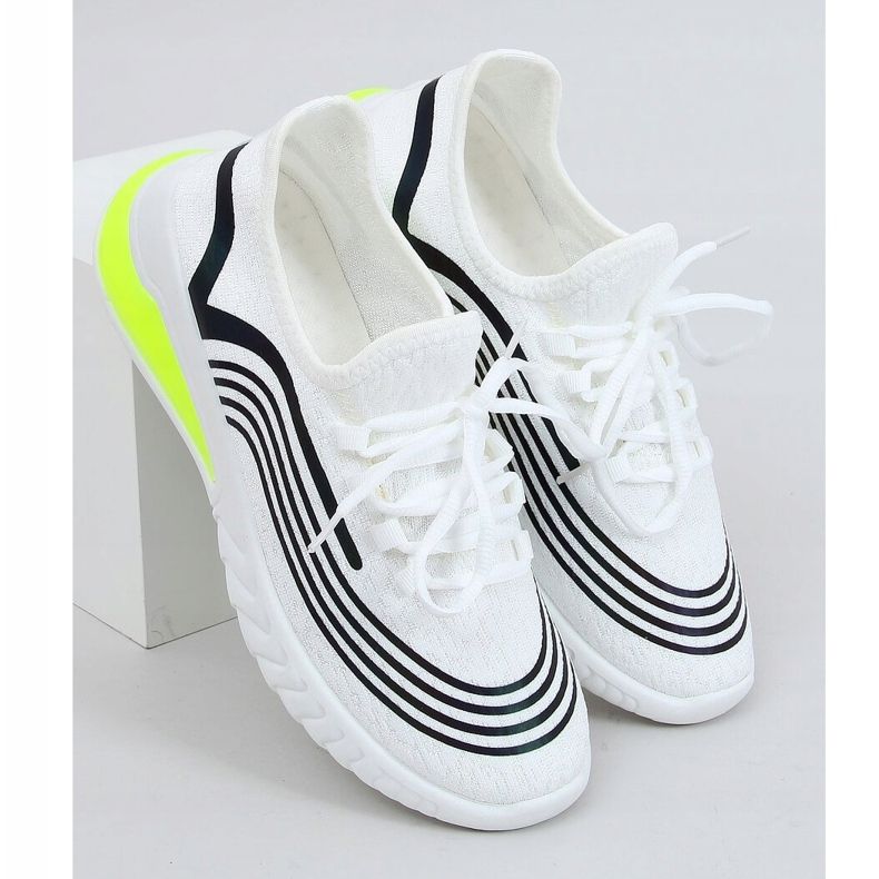 Weiß 3436 Weiße Socken Sportschuhe 1