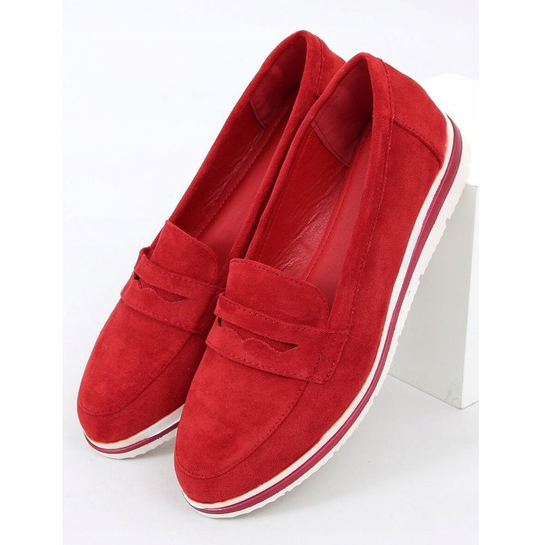 Loafer mit hohen Sohlen rot 1151 Rot 1