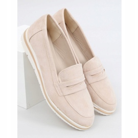 Loafer mit hohen Sohlen 1151 Beige 1