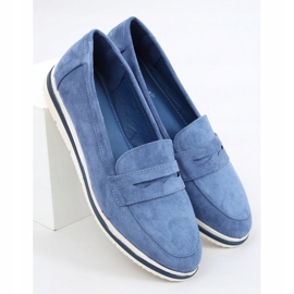 Blaue 1151 Jeans Loafer mit hohen Sohlen 1