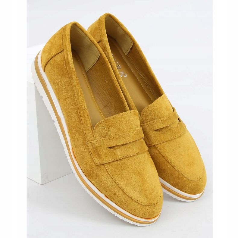 Loafer mit hohen Sohlen senf 1151 Gelb 1