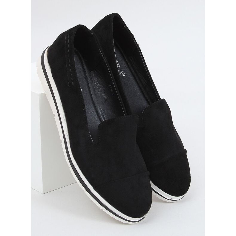 Loafer mit hohen Sohlen schwarz 5836 Black 1