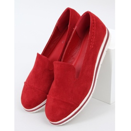 Loafer mit hoher Sohle rot 5836 Rot 1