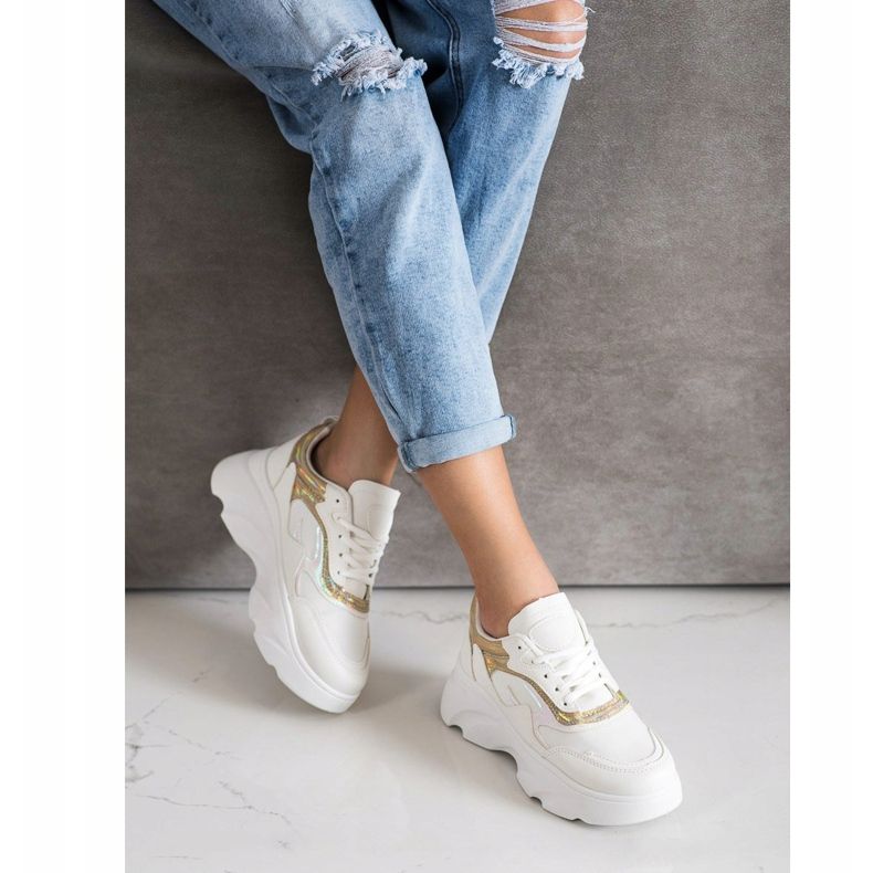 SHELOVET Modische Turnschuhe weiß 2