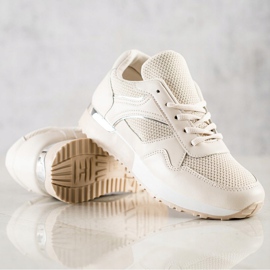 SHELOVET Stylische Sneaker für den Frühling beige 2