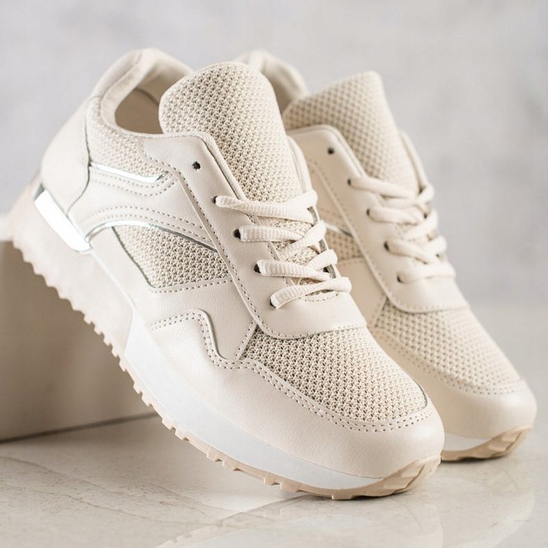 SHELOVET Stylische Sneaker für den Frühling beige 1