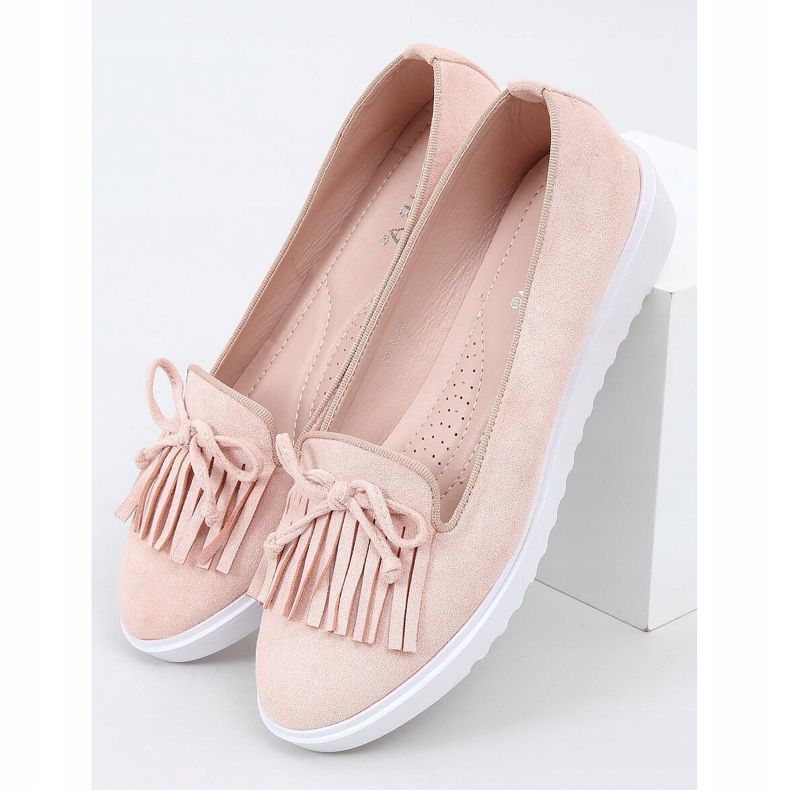 Rosa Mokassins mit Fransen 6429 Rosa 1