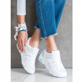 SHELOVET Lässige Sportschuhe weiß blau 2