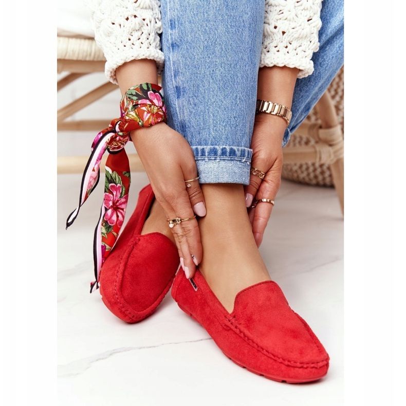 PH1 Rote San Marino Wildleder-Loafer für Damen 1