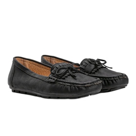 Schwarze Damen-Loafer aus Kunstleder von Kaitlin 1