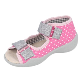 MÄDCHENSANDALEN PAPI BEFADO 342P016 rosa silber- 3