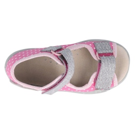 MÄDCHENSANDALEN PAPI BEFADO 342P016 rosa silber- 4