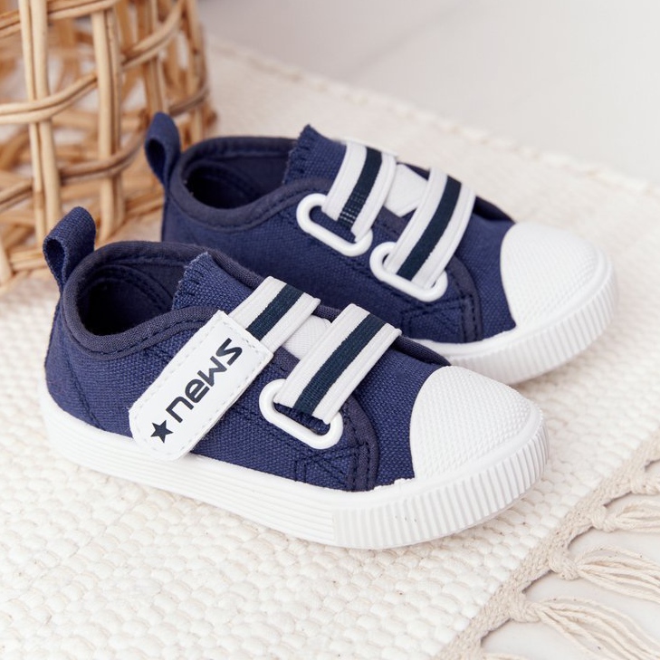 EVE Sneakers für Kinder mit Klettverschluss Navy Blue News marineblau 2