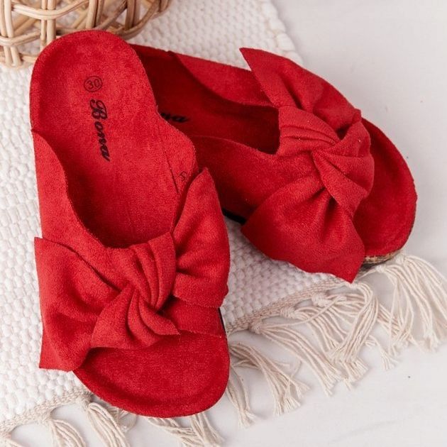 PB2 Rote kleine Wendy Flip-Flops für Kinder 1