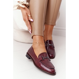 Damen Loafer Sergio Leone PB253 Burgund rot mehrfarbig 1
