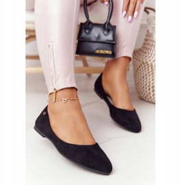 Wildlederballerinas Sergio Leone BL622 Schwarz 1