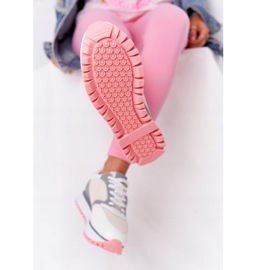 Leder-Sportschuhe auf der Plattform GOE HH2N4008 Weiß mehrfarbig 1