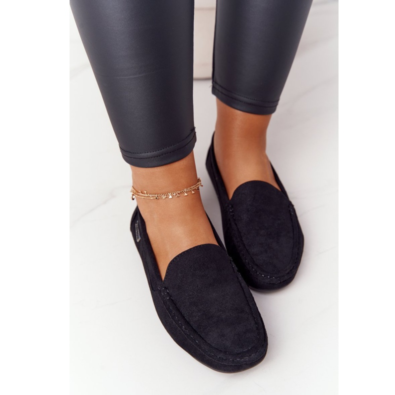 PH1 Schwarze San Marino Wildleder Loafer für Damen 2
