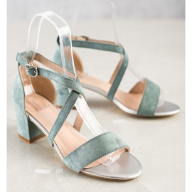 Sergio Leone Riemchensandalen mehrfarbig blau 1