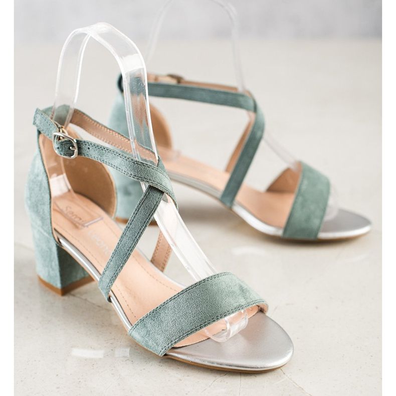 Sergio Leone Riemchensandalen mehrfarbig blau 1