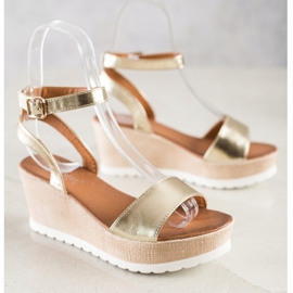 Seastar Klassische Keilsandalen golden 2