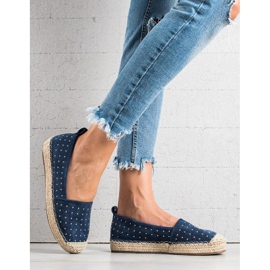 Goodin Blaue Wildleder-Espadrilles marineblau 1